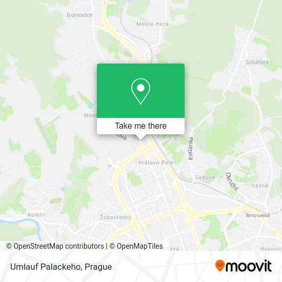 Карта Umlauf Palackeho