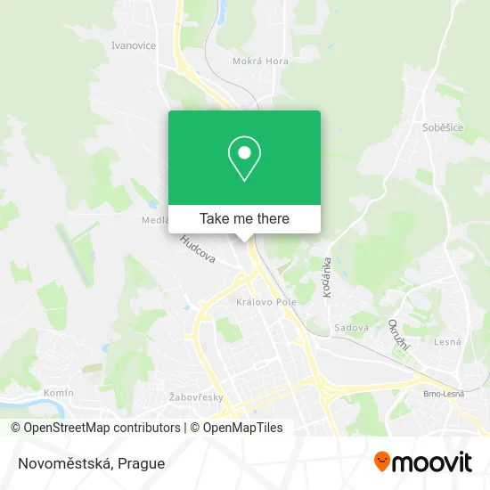 Карта Novoměstská