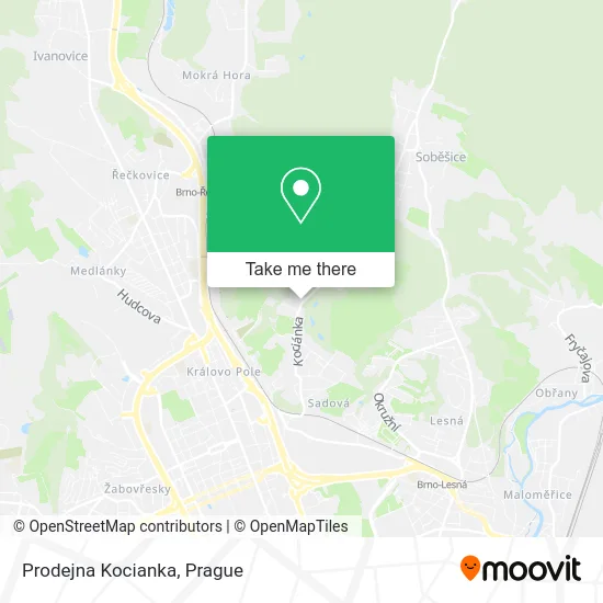 Карта Prodejna Kocianka