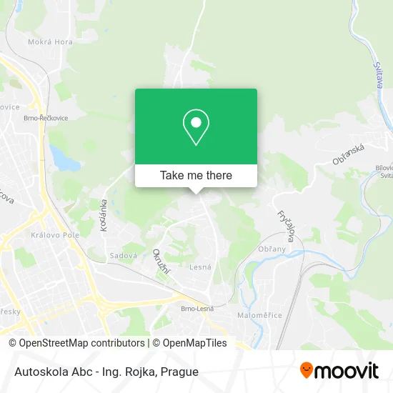 Карта Autoskola Abc - Ing. Rojka