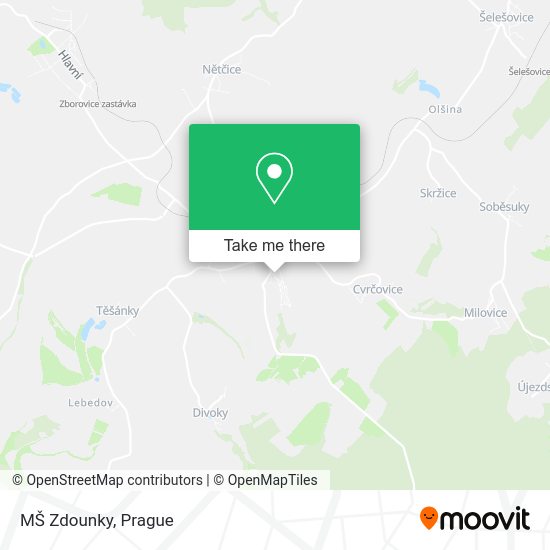 Карта MŠ Zdounky