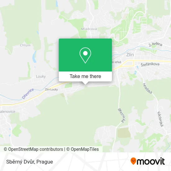 Sběrný Dvůr map