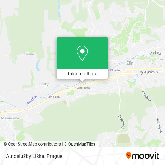 Карта Autoslužby Liška