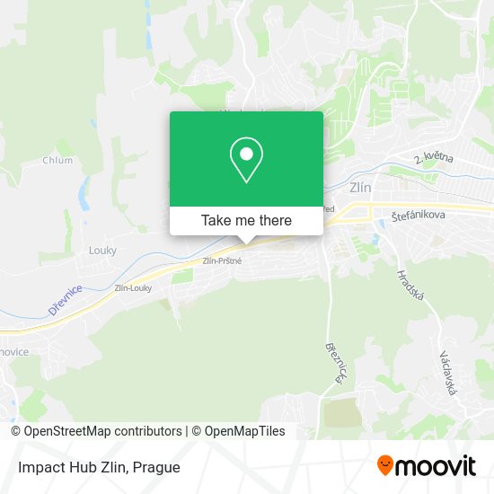Карта Impact Hub Zlin
