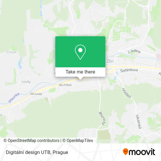 Карта Digitální design UTB