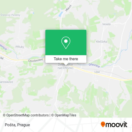 Карта Pošta