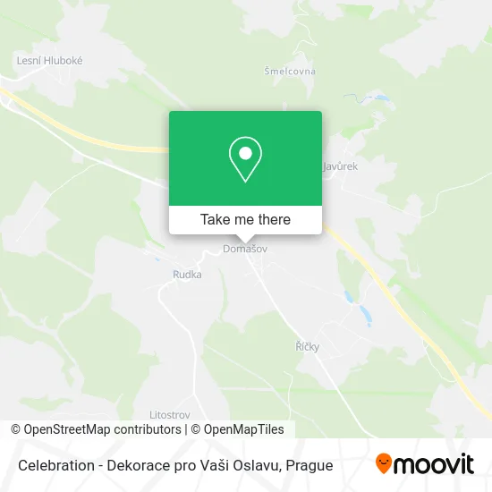 Карта Celebration - Dekorace pro Vaši Oslavu