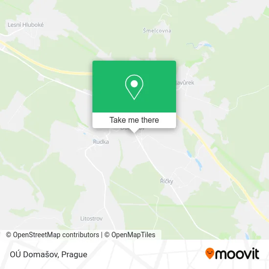 Карта OÚ Domašov