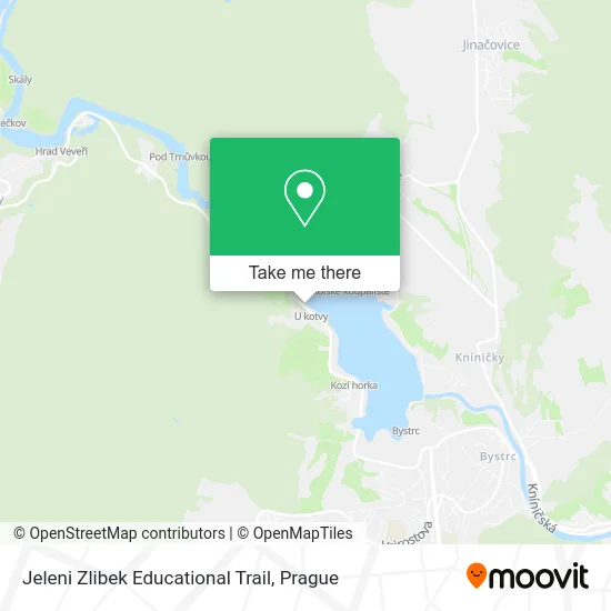 Карта Jeleni Zlibek Educational Trail