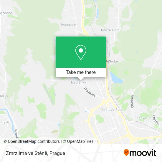 Карта Zmrzlima ve Stěně