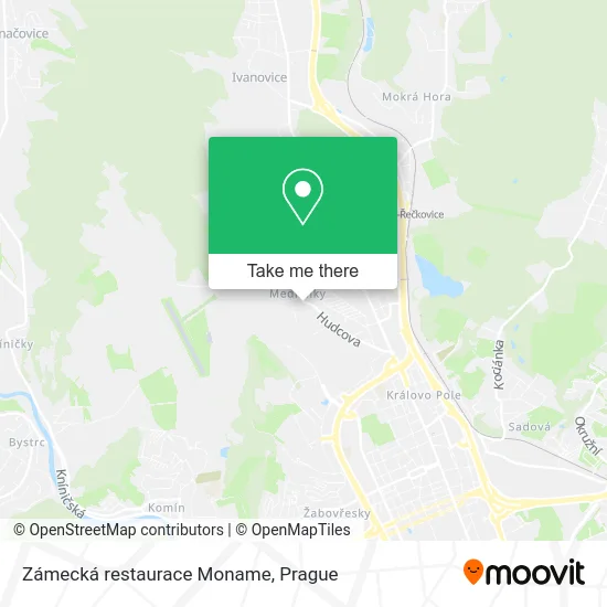 Карта Zámecká restaurace Moname