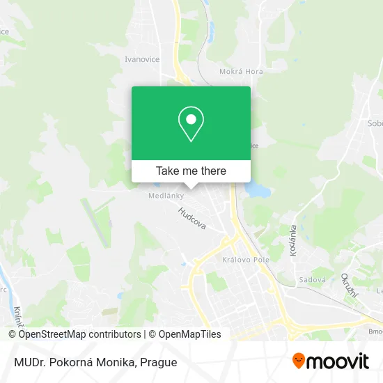 Карта MUDr. Pokorná Monika