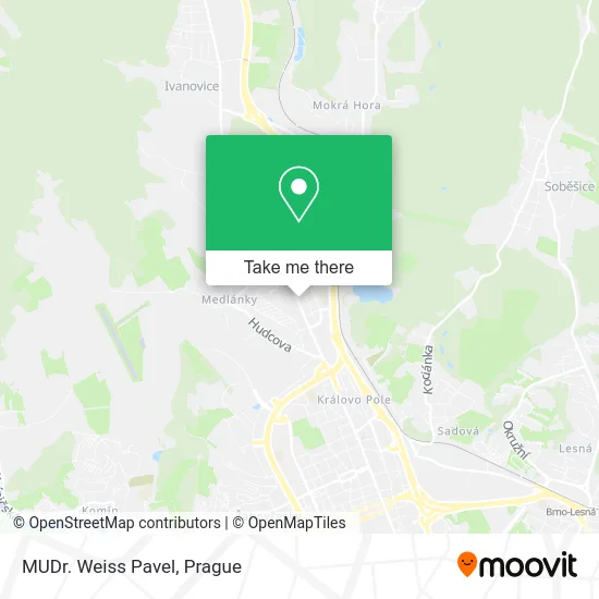 Карта MUDr. Weiss Pavel