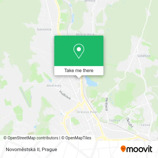 Карта Novoměstská II