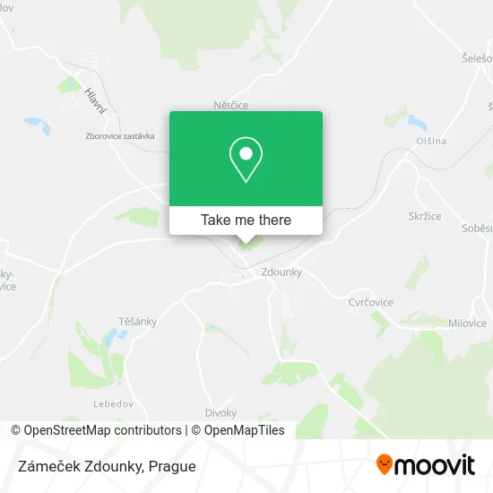 Карта Zámeček Zdounky