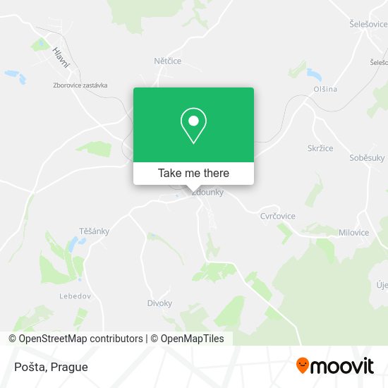 Карта Pošta