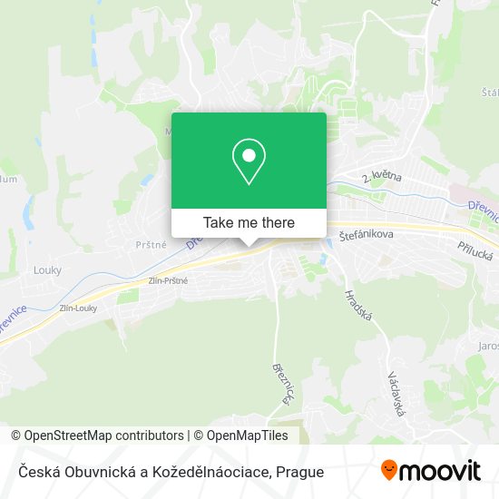 Карта Česká Obuvnická a Kožedělnáociace