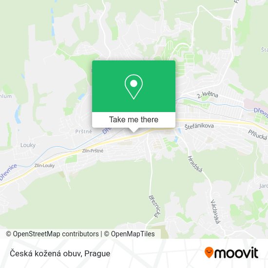 Карта Česká kožená obuv