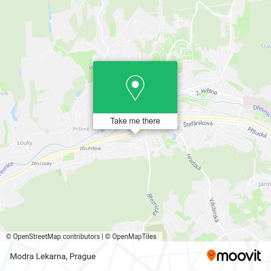 Карта Modra Lekarna