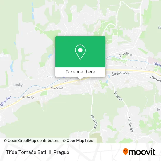 Карта Třída Tomáše Bati III