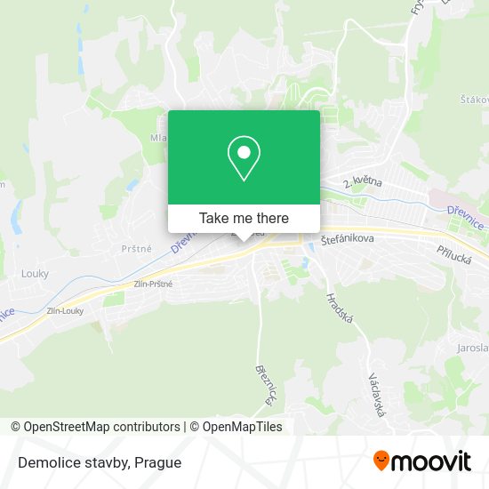 Карта Demolice stavby