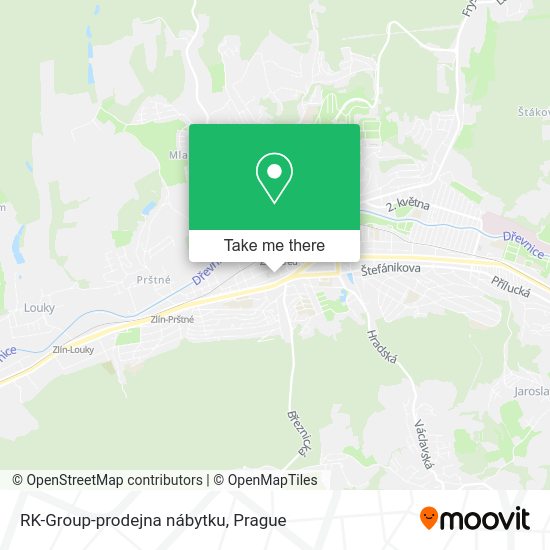 Карта RK-Group-prodejna nábytku