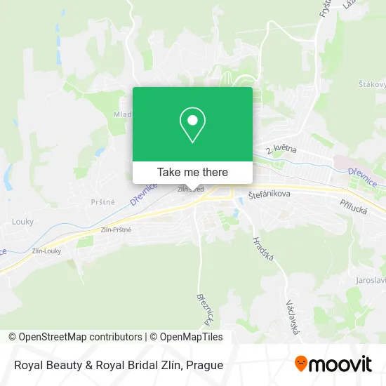 Royal Beauty & Royal Bridal Zlín map