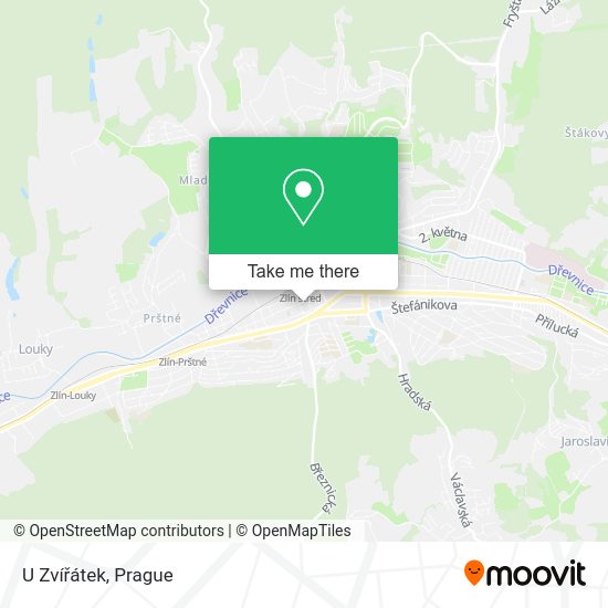 Карта U Zvířátek