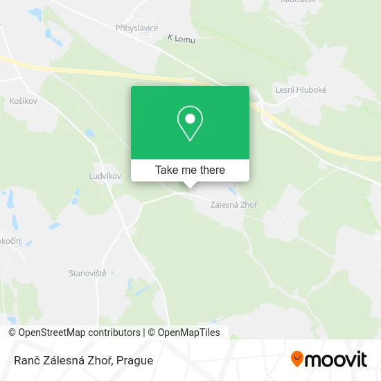 Карта Ranč Zálesná Zhoř