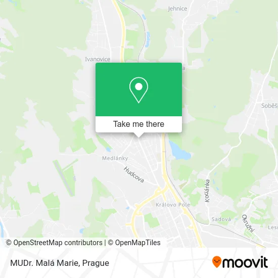 Карта MUDr. Malá Marie