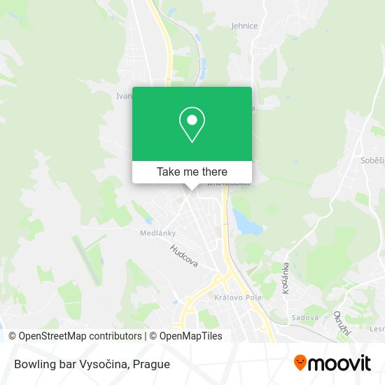 Карта Bowling bar Vysočina