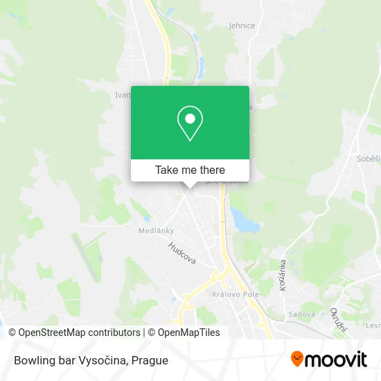 Карта Bowling bar Vysočina