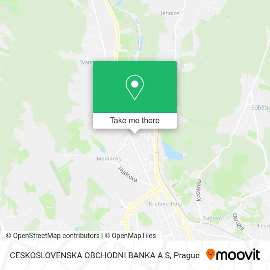 Карта CESKOSLOVENSKA OBCHODNI BANKA A S