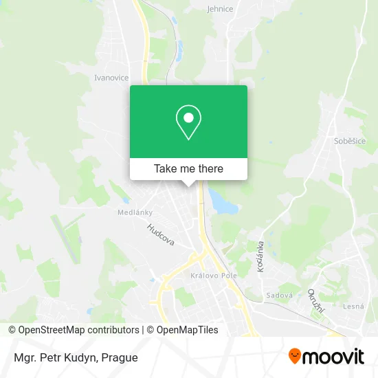 Карта Mgr. Petr Kudyn