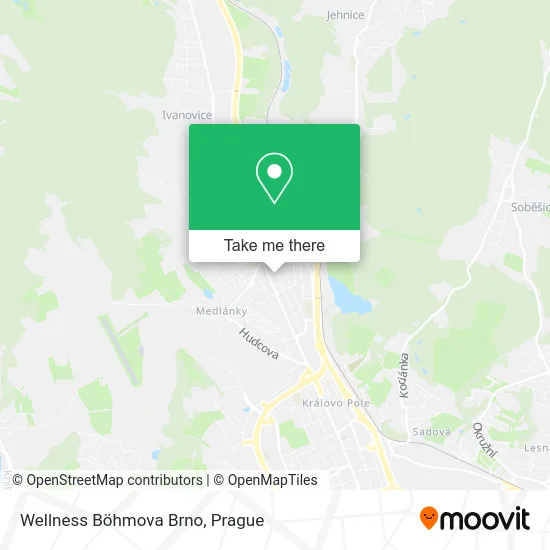 Карта Wellness Böhmova Brno