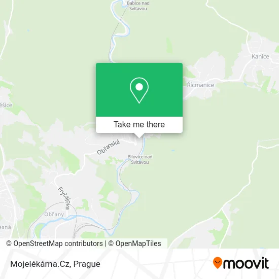 Карта Mojelékárna.Cz