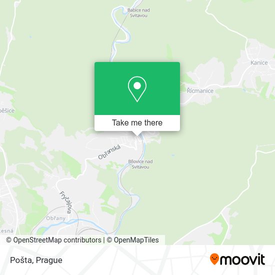 Карта Pošta