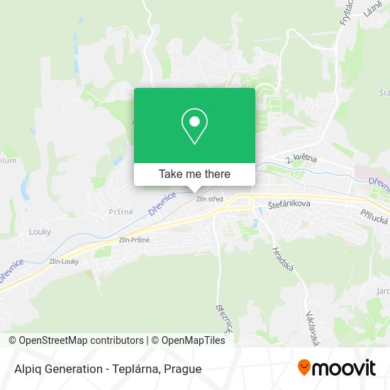 Карта Alpiq Generation - Teplárna