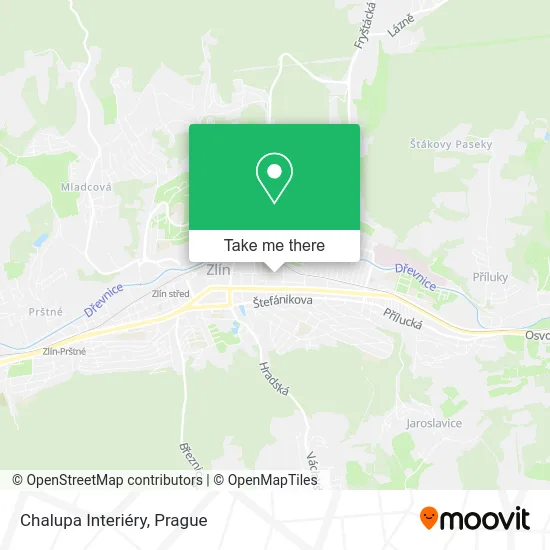 Карта Chalupa Interiéry