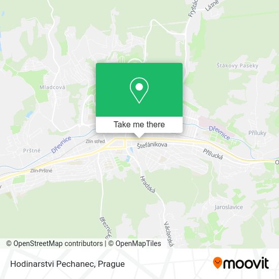 Карта Hodinarstvi Pechanec