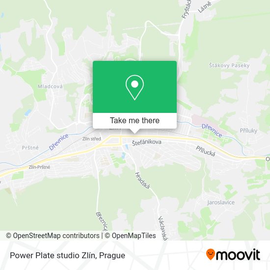 Карта Power Plate studio Zlín