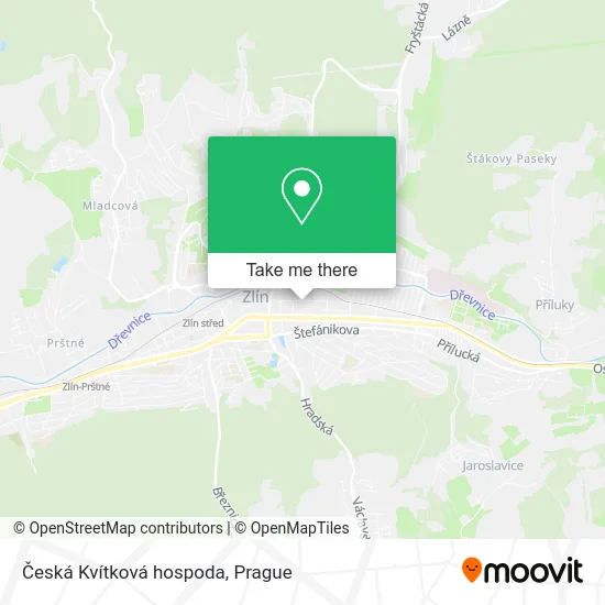 Карта Česká Kvítková hospoda