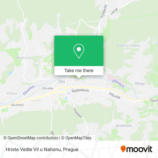 Карта Hriste Vedle Vil u Nahonu