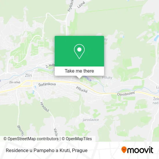 Карта Residence u Pampeho a Kruti