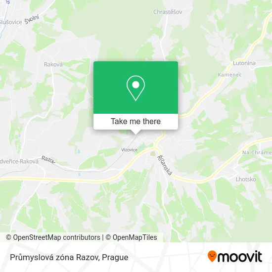 Карта Průmyslová zóna Razov