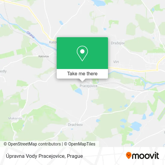 Карта Úpravna Vody Pracejovice