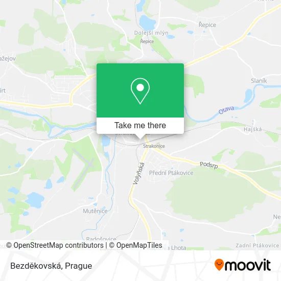 Карта Bezděkovská