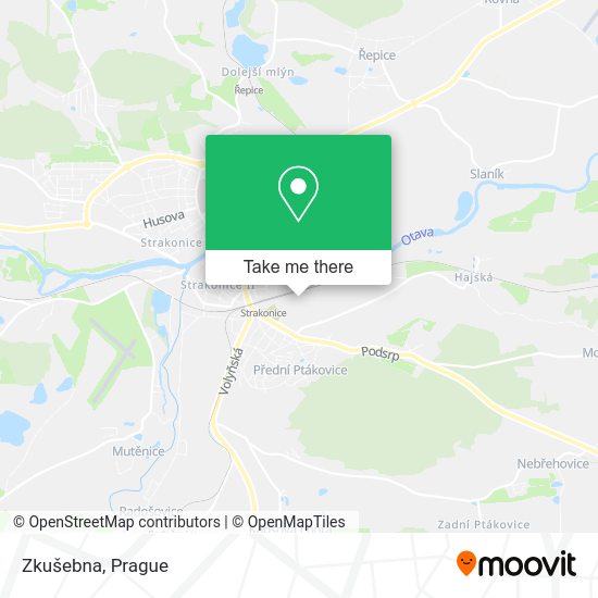 Карта Zkušebna