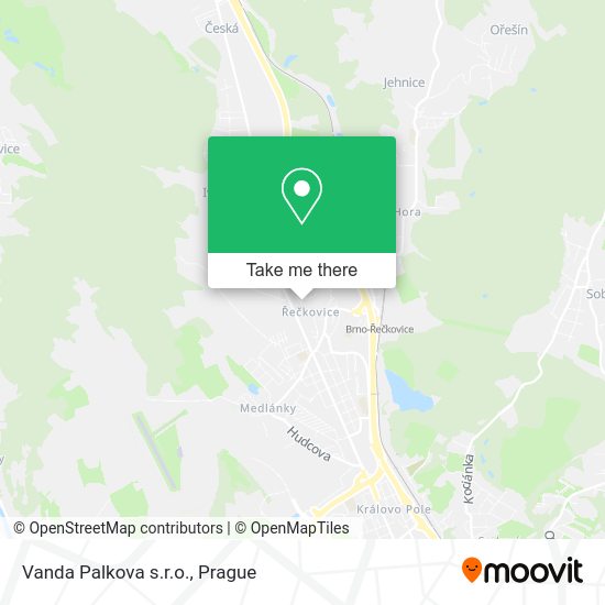 Карта Vanda Palkova s.r.o.
