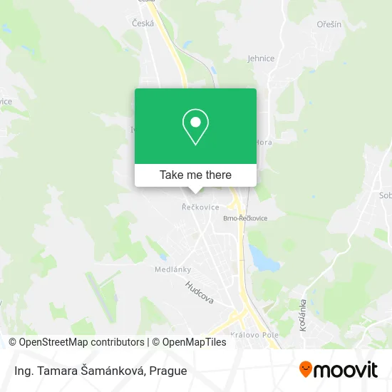 Карта Ing. Tamara Šamánková